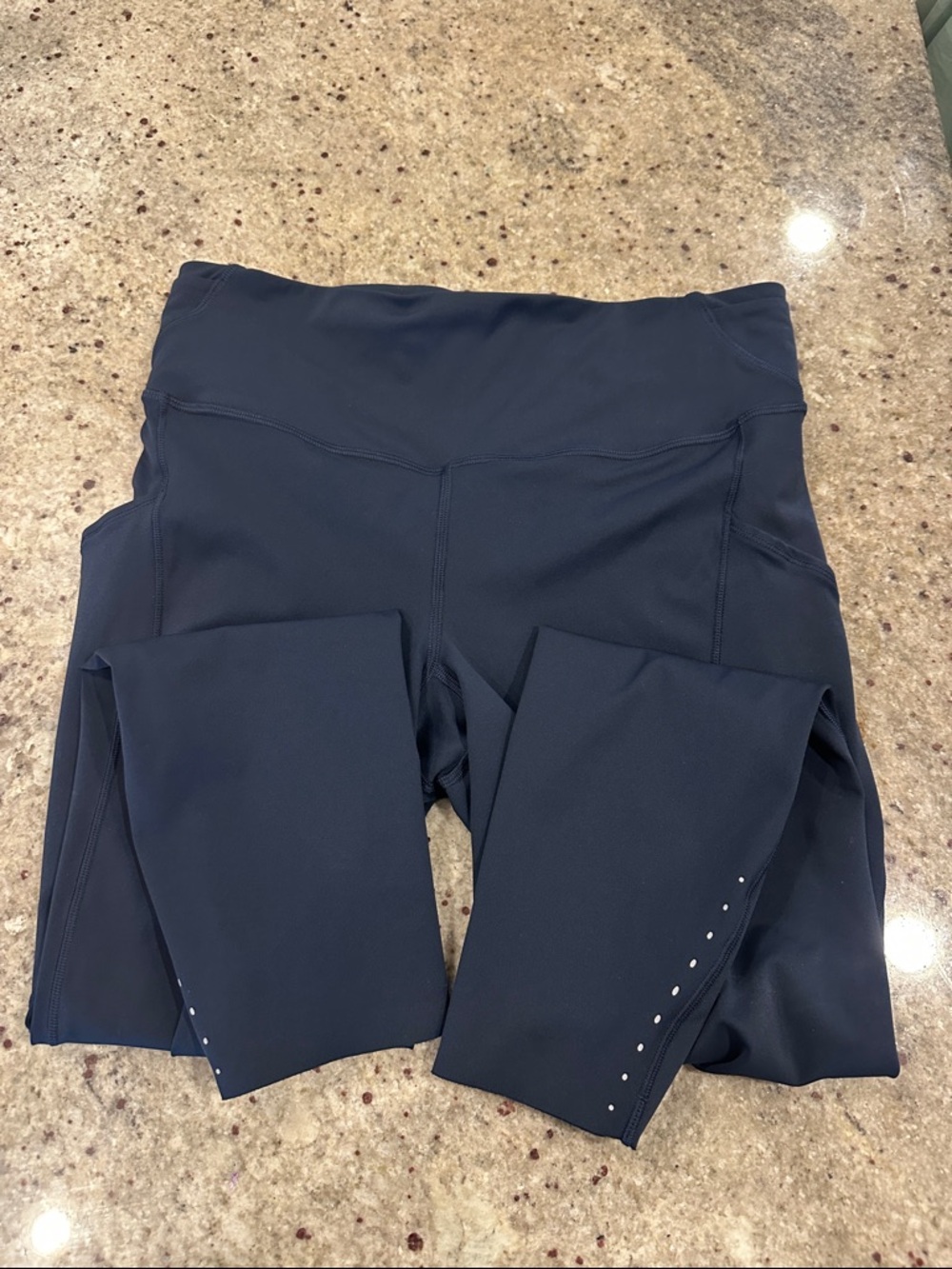 Lululemon fast and free crop 23” inseam - size 8 - navy w pockets
Lightly used